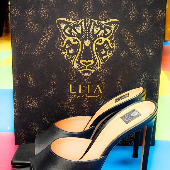 NIB Solid Square Toe Slide Sandal (Women)LITA by Ciara - Picture 4 of 6